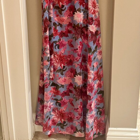 Selena Gown - Pink/Periwinkle Dahlia SIZE 4 - Picture 2 of 4